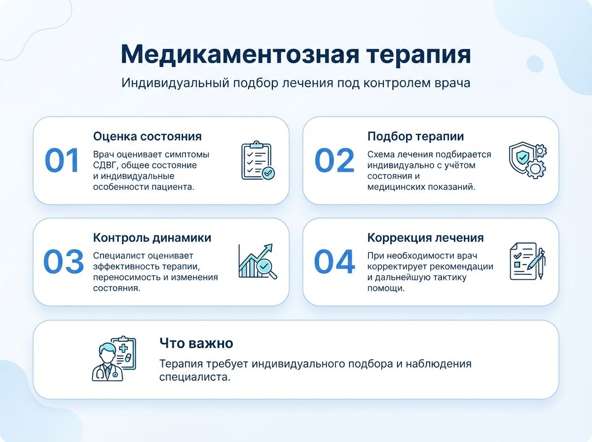 Лечение СДВГ в Салавате у детей и взрослыхинфографика