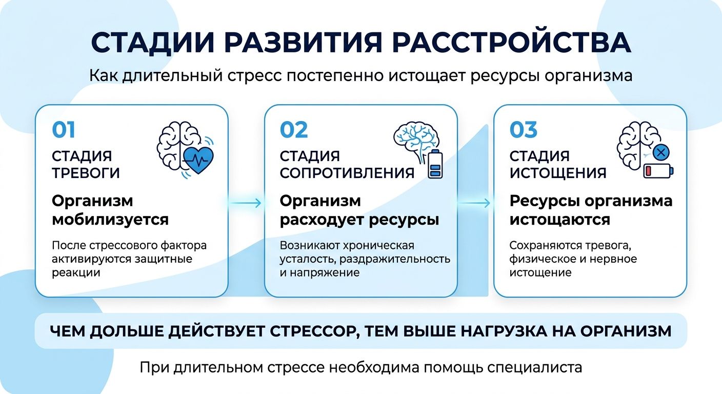 Лечение стресса в Салавате инфографика